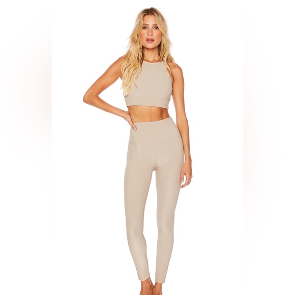 NWT ✨Beach Riot Glitter Ayla Leggings Taupe XL✨ - Picture 4 of 10